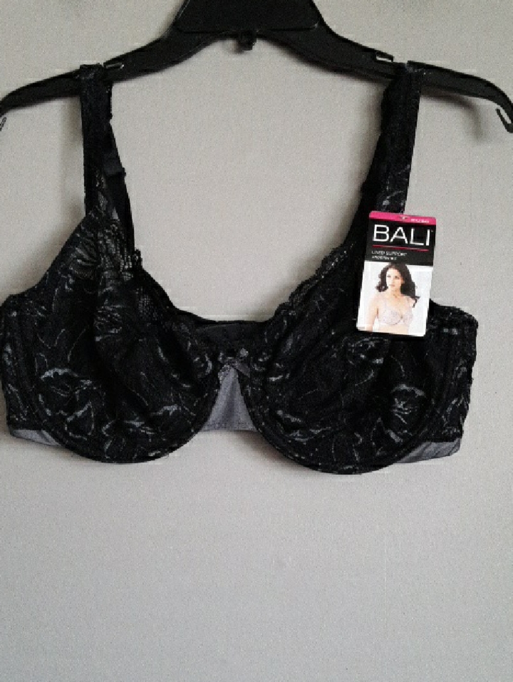 Bali Black Lace Underwire Bra – Supportive Women’s Intimates